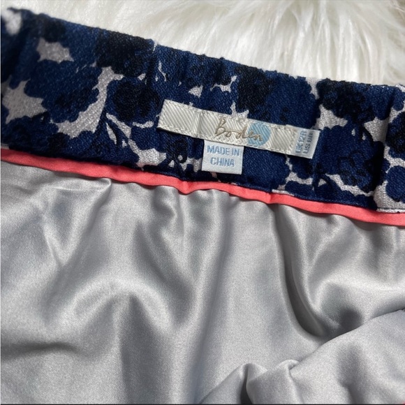 Boden Millie Tree A-Line Blue Skirt, 8 - Picture 4 of 10